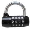 AIAI Wide Number Lock Variable Number Security Lock for Sheds and Black II, 4-Digit, Gates, IB-063