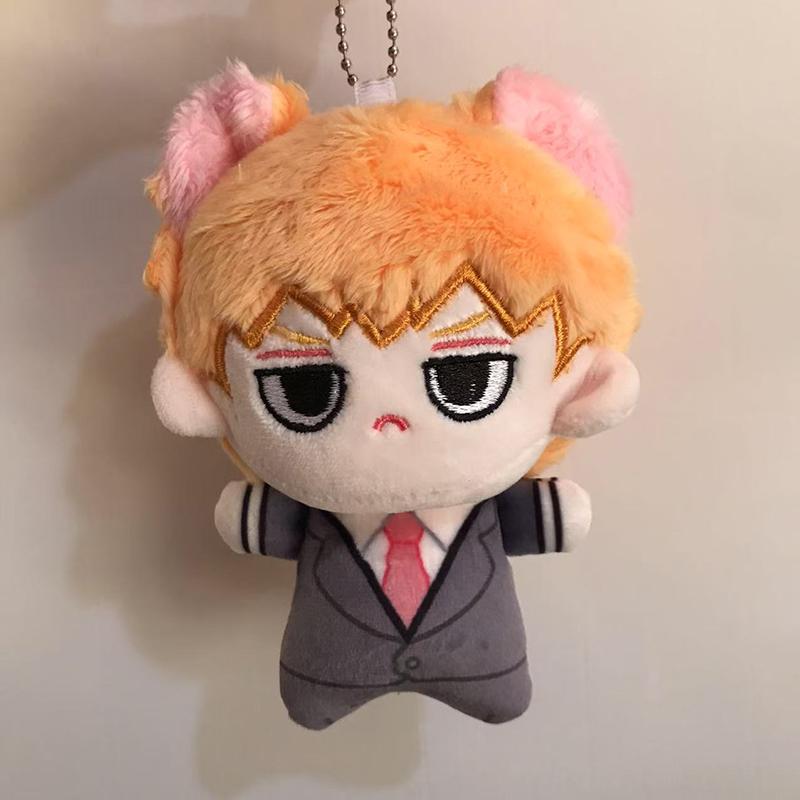 10cm Mini Kageyama Mob Shigeo Plüschtier Schlüsselanhänger Kleiner Grübchen Beutel Anhänger Mob Psycho 100 Anime Zubehör Plüschtier Geschenk