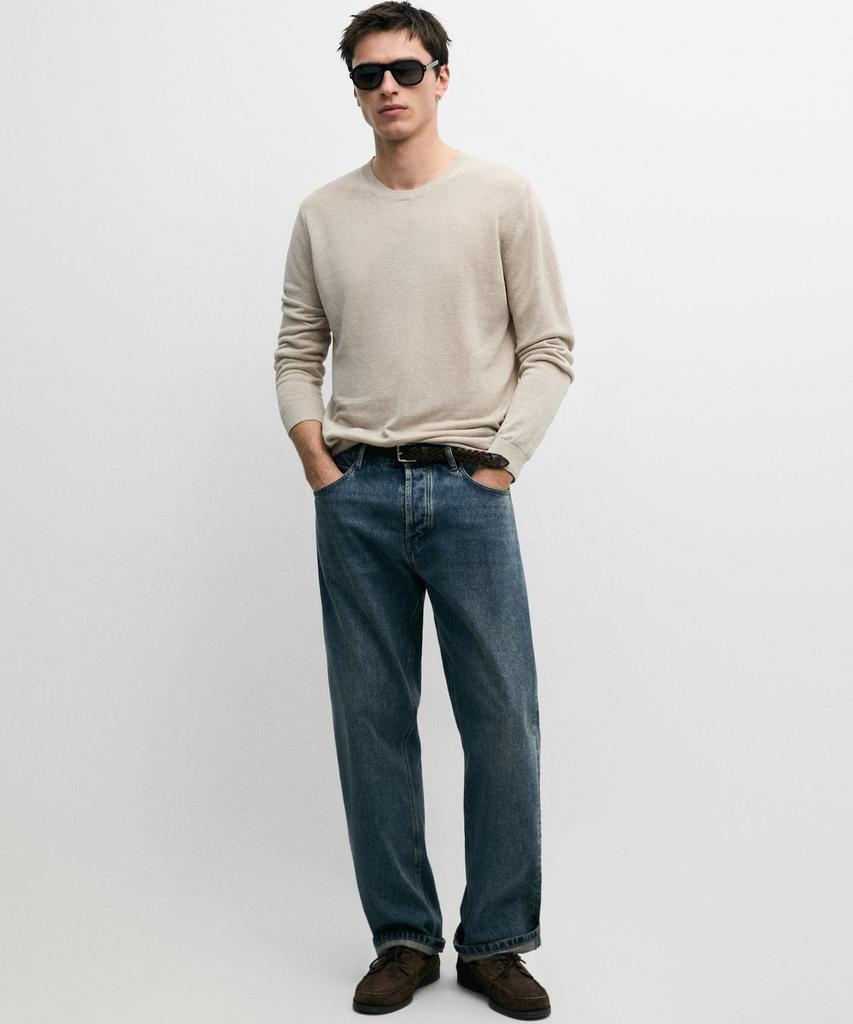 Masimodutti Linen Round Neck Knit