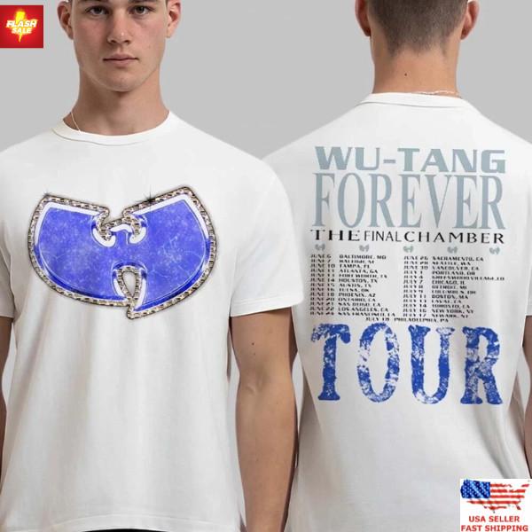 

Новая одежда Wu Tang Clan The Final Chamber Forever Tour 2025 Футболка Infinity Унисекс Футболка Графическая футболка S
