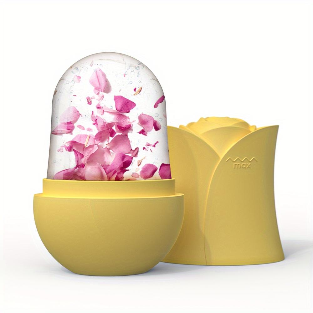 

Массажер с ледяным роликом для лица, глаз, шеиНатуральное тонизирование и уход за кожейМногоразовый ролик для лицаСиликоновая форма для охлаждения и успокоения кожи жёлтый