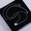 1/3carat Waterdrop Solitaire Moissanite Pendant Necklace with 925 Silver Pear Cut Diamond Neckchain Woman