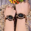 KINGNOW Couple's Watches, Lightweight Wooden Design, Men's & Women's, Day/Date Display, Japanese Quartz Movement, Unique Design