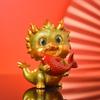 Resin Chinese Zodiac Dragon Statue Handcraft Miniature New Year Ornament National Tide Micro Landscape Mascot Decoration Hoom