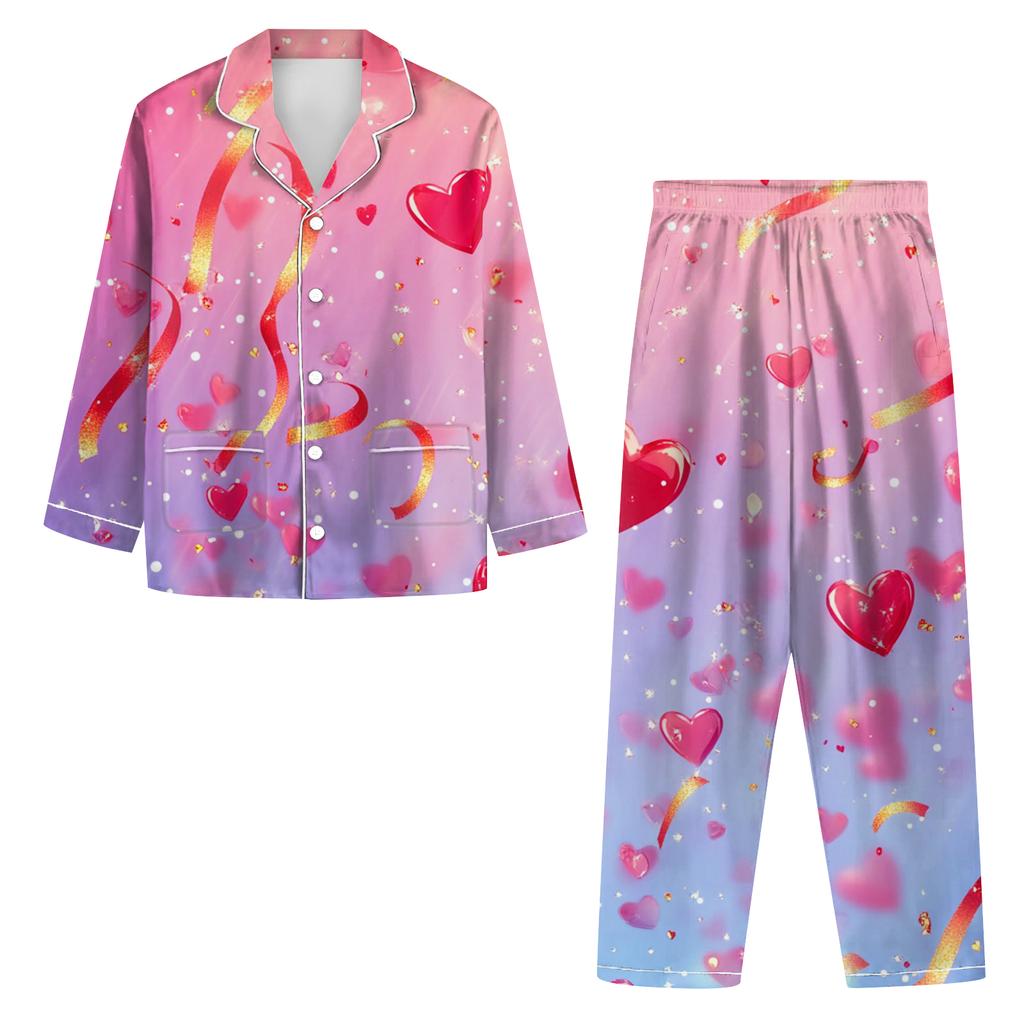 Ladies' Long Sleeved Long Pants Casual Home Set
