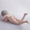 Poupée de corps complet de 60 cm, poupée de sexe 3D en silicone fabriquée en matériau TPE sûr avec vagin et ouverture anale réalistes, un jouet sexuel pour adulte