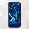 Falling Deep Sea Black Phone Case For IPhone 17 16 15 14 13 12 13 12 11 Pro Max Plus XS XR Silicone Soft Back Cover