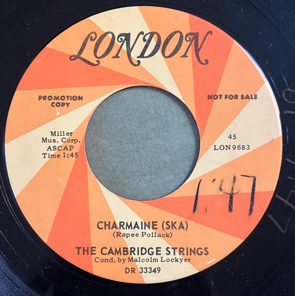 

7-дюймовая пластинка CAMBRIDGE STRINGS Charmaine Ska So Blue 45LON9683PROMO London Records 1964 Канада Поп Б/у