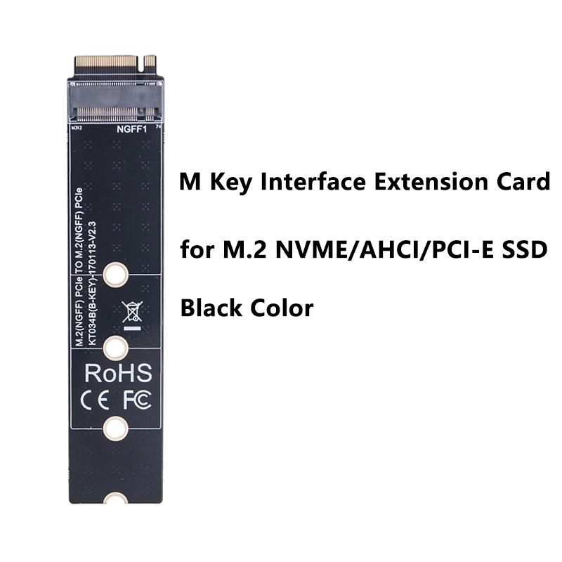 M.2 NGFF NVME AHCI PCIE Interface Riser Card Male to Female M2 SSD Interface Test Protection Card B+M/M key Slot Extension Board