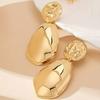 1 Pair Exaggerated Fashionable Atmospheric Three-Dimensional Irregular Spherical And Teardrop-Shaped Design Ear Studs with for Daily Wear