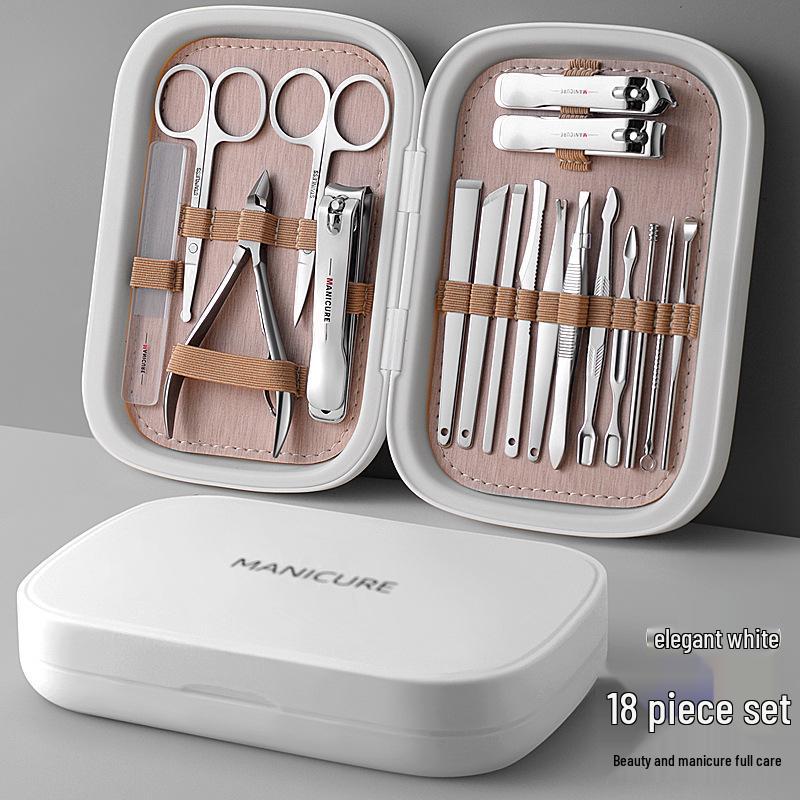 Deluxe Stainless Steel Nail Clipper & Manicure Set