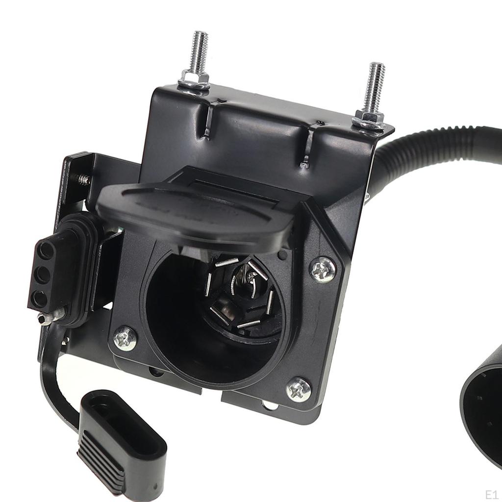 Trailer Wiring Adapter US Standard 7 Way Plug and 4 Outlet Accessory