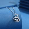 Premium Sense Light Luxury Versatile Smart Swan Necklace Women's S925 Silver Pendant Collarbone Chain Jewelry