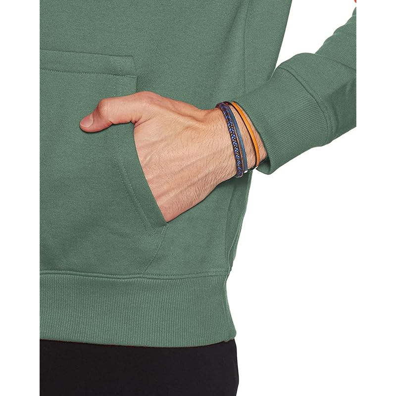 ADRO Men s Cotton Neck Hooded Sweatshirt (H22-1-WINN-PT_Pista_L) L