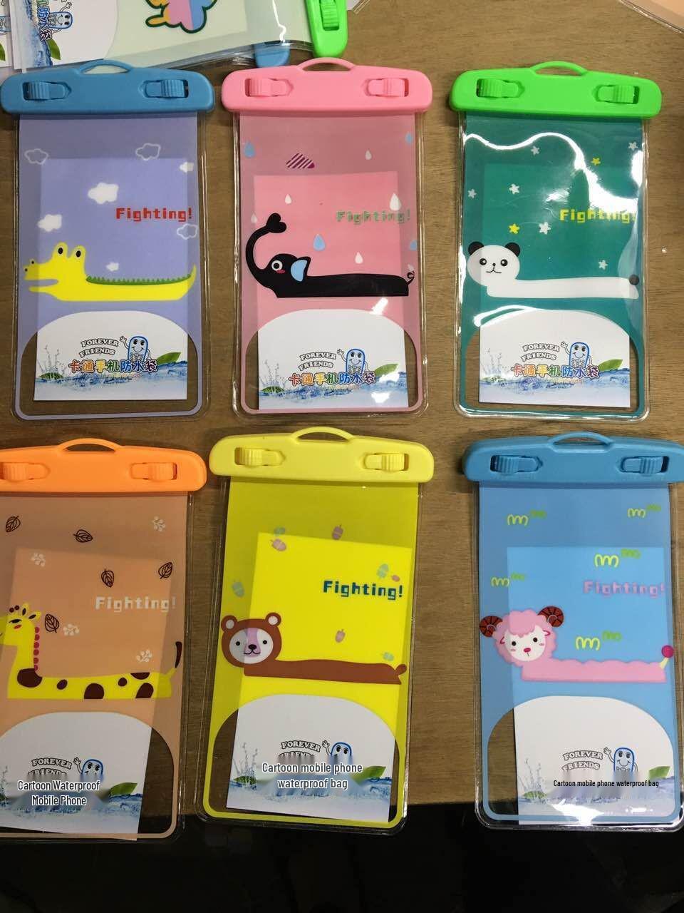 

Мультяшный водонепроницаемый чехол для мобильного телефона для плавания, рафтинга и использования на открытом воздухе One Size