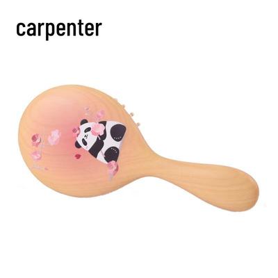 Tan Mujiang Peach Blossom Cushion Hairbrush