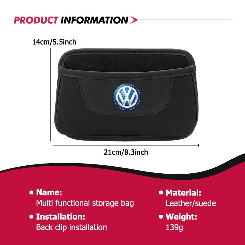 For Volkswagen VW Paste Arbitrarily Car Door Storage Bag Seat Back Side Door Box Passat Golf 4 5 6 Tiguan Polo Scirocco Jetta CC