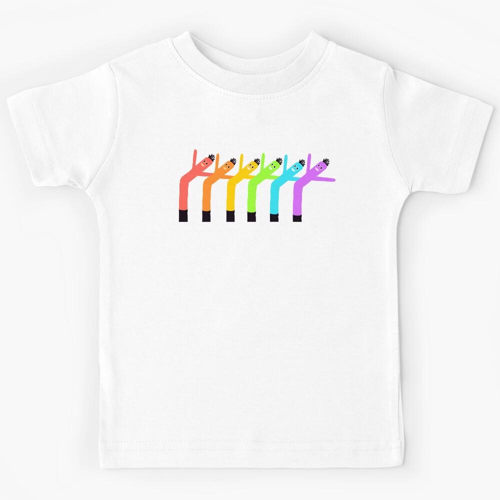 Wacky Wavy Inflatable Arm Flailing Tube Men - Rainbow Kids T-Shirt 100