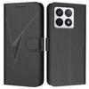 YX0090 For Xiaomi 14T Case Triangle Imprint Leather Phone Cover with Lanyard