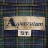Aquascutum made in Japan Check Pattern Long sleeve shirt green Men's Used