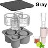 2/3/4/30 Grid Ice Cube Tray Mold for Tumbler Stanley Cup Silicone Cylinder Ice Cube Maker Mold with Lid For 20oz 30oz 40oz