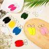 AEE4-20Pcs Motel Keychain Blanks, Sublimation Keychain Blanks DIY Key Chains Supplies For Hotel Room Number Tag, (Oval)