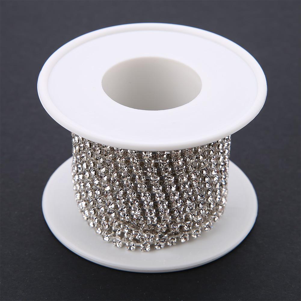 SS12 5yardCelsiusroll   Rhinestone Chain   Fashion Golden Close Cup Chain Apparel Accessories