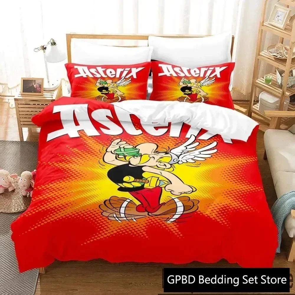 Gaul Hero Asterix Supplies Set Duvet Cover Set Bedding Sets For Adults Bed With Pillowcases No Filling Luxury Birthday Gifts