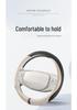 Ultra-Thin Anti-Slip Perforated Leather Steering Wheel Cover, Breathable No-Sew Design for All Seasons