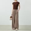 2026 Damen High-Waist Lockere Woll-Jogginghose - Frühling, Bequemes Tragegefühl, Kordelzug Lässige Hose