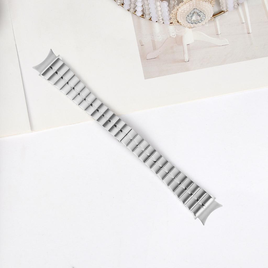 Para Samsung Galaxy Watch FE 40mm/Watch4/Watch 5 Pro Active Aço Inoxidável Pulseira de Relógio Inteligente