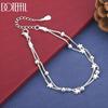 925 Sterling Silver Gift Wedding Jewelry Snake Chain Star Fashion Bracelet
