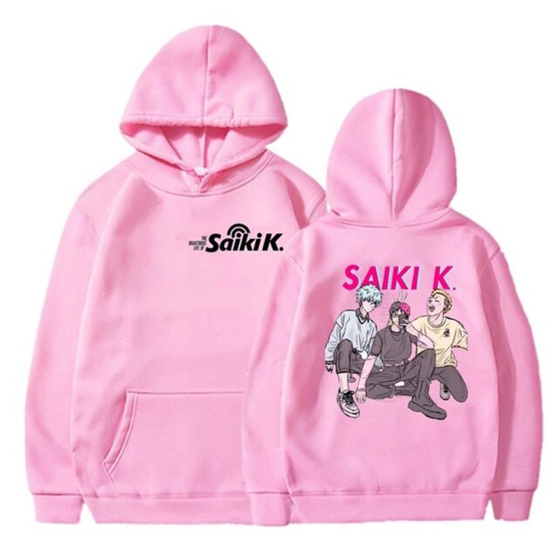 Disastrous Life of Saiki K Hoodies Women Men Long Sleeve Hooded Sweatshirts Unisex Casual Y2K Street Fashion Clothing