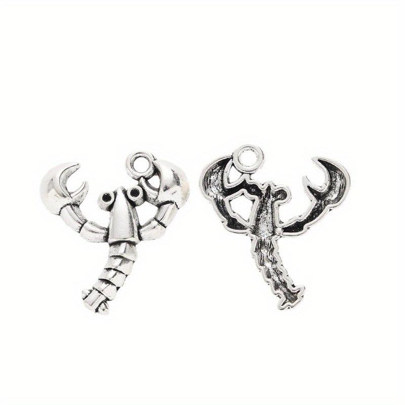 20pcs DIY Jewelry Accessories Retro Pendant Zinc Alloy Lobster Pendant for Jewelry Making Necklace