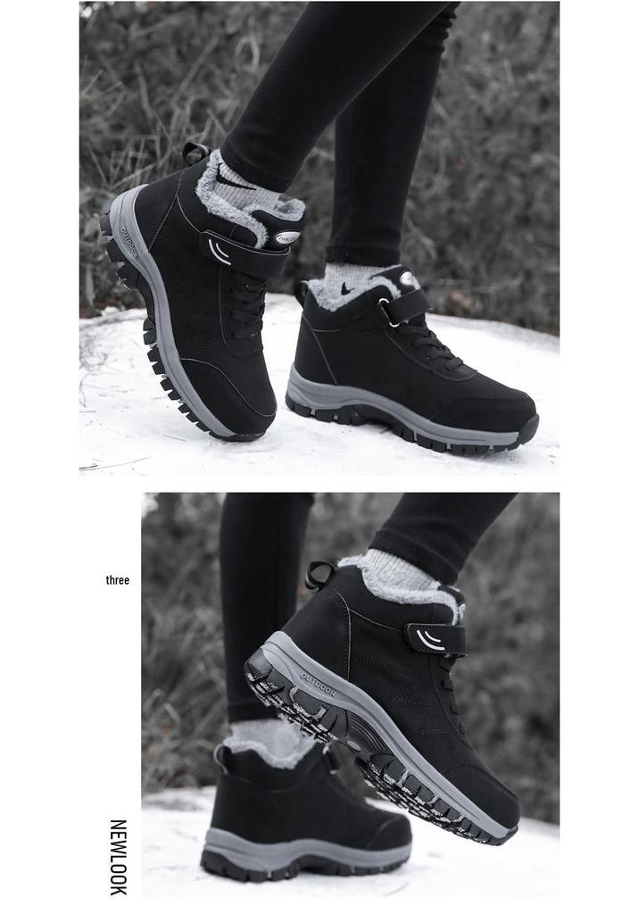 Women's High-Top Non-Slip Winter Walking Boots for Travel and Hiking