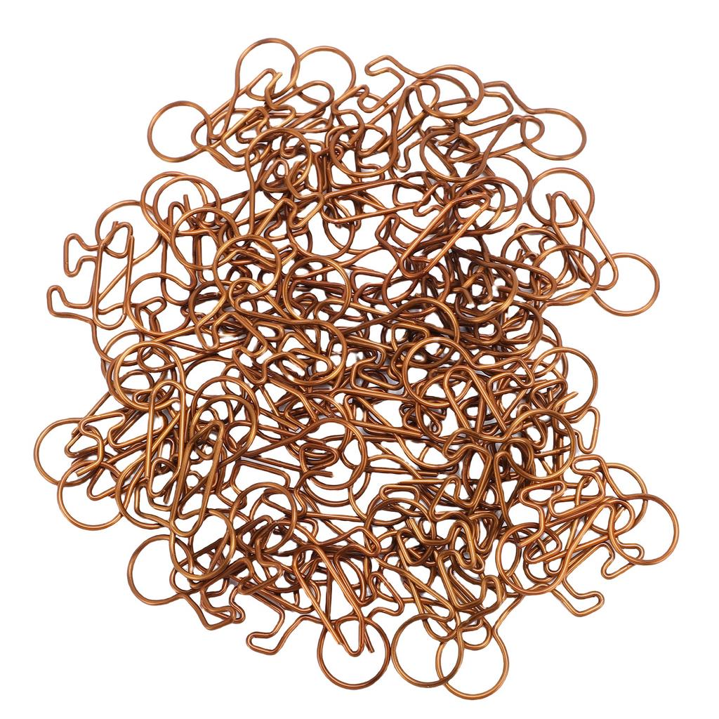 100PCS Bike Shaped Paper Clips Cute and Interesting Bronze Metal Clips for Documents Scrapbooks Tran