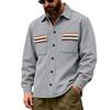 Male Fleece Lined Cardigan Jacket Loose Fit Outdoor Sweatshirt