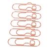 20Pcs Metal Pen Clips Rose Gold Sturdy Electroplated Light Strong Clamping Book Pen Holder for Office School Meeting