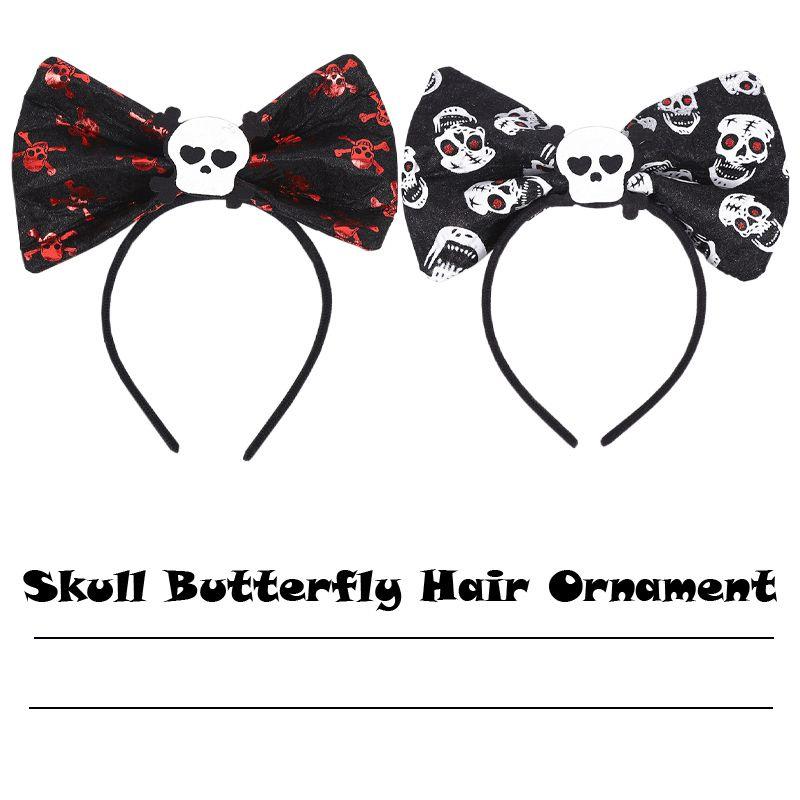 High-quality Red Eye Skull Bow Headband Ideal For Halloween Decorations