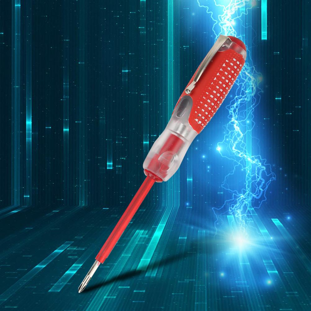 100 500V Cross Slot Pencil Electric Test Screwdriver with Skid Proof Handle
