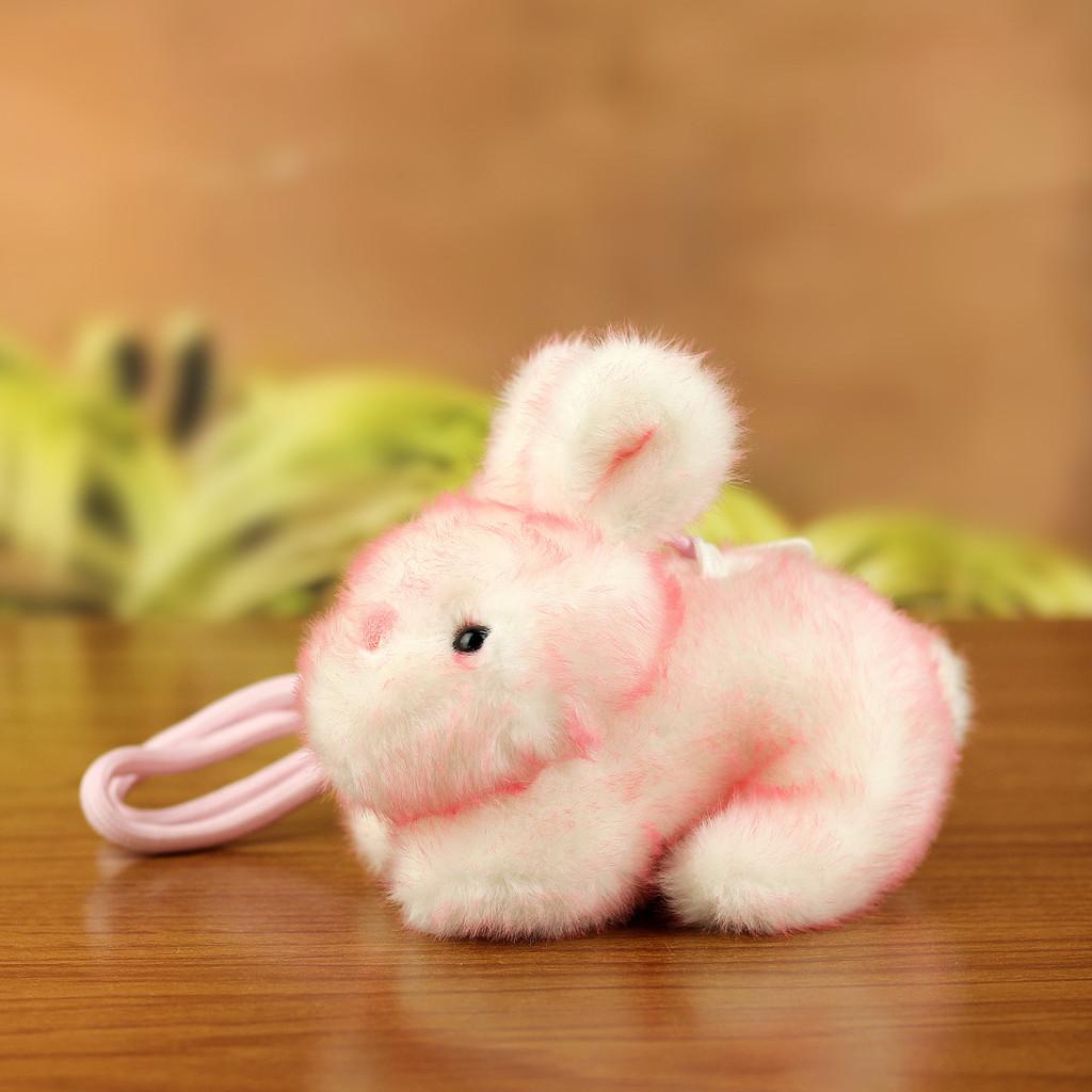 Plush Bunny Keychain Plush Toy With Pp Cotton Filling For Gift And Collection