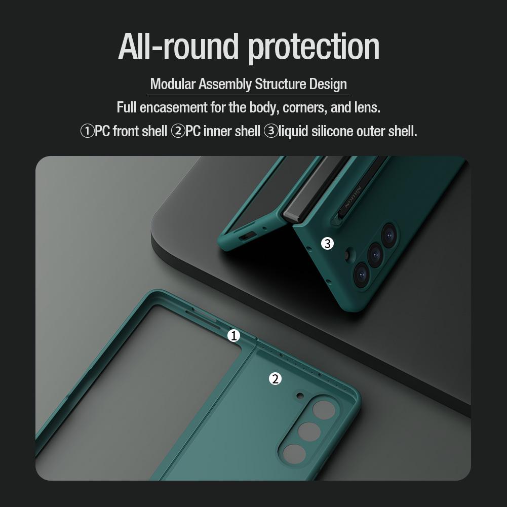 NILLKIN For Samsung Galaxy Z Fold 5 Phone Cases Flex Pure Fold Cover Comes with a S-Pen