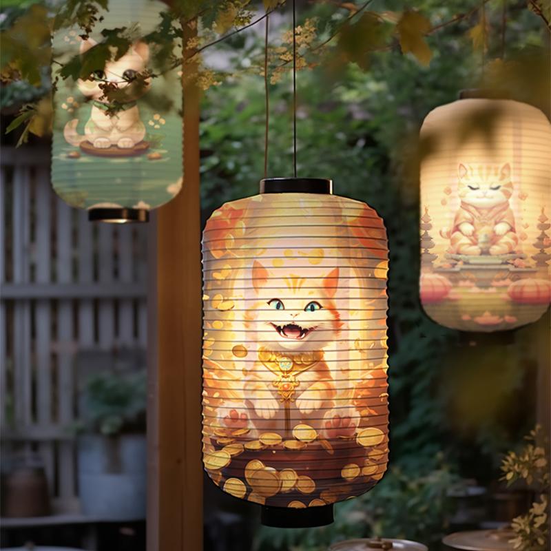 Japanese Traditional Cloth Lantern Ukiyoe Hanging Lanterns Restaurant Izakaya Sushi Cuisine Shop Decoration Advertising Sign
