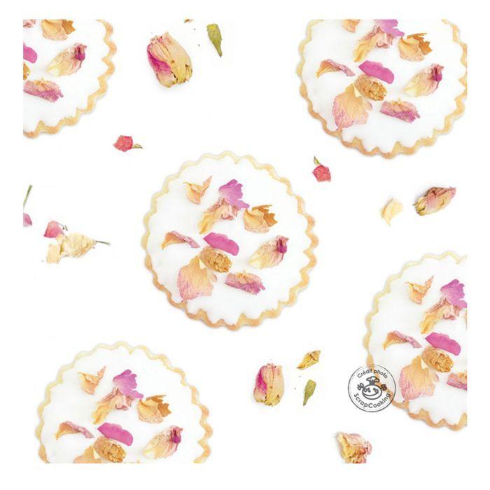 4 fleurs séchées comestibles pour pâtisserie - Lavande, rose, bleuet, bruyère