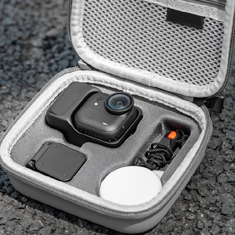 Portable Camera Storage Box Featuring Strap Attachment Water Resistant Impact Proof Pouches Organizers For Easy Carry