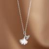 925 Sterling Silver Ginkgo Leaf Necklace - High-End Light Luxury 2024 Fashion Clavicle Chain for Women