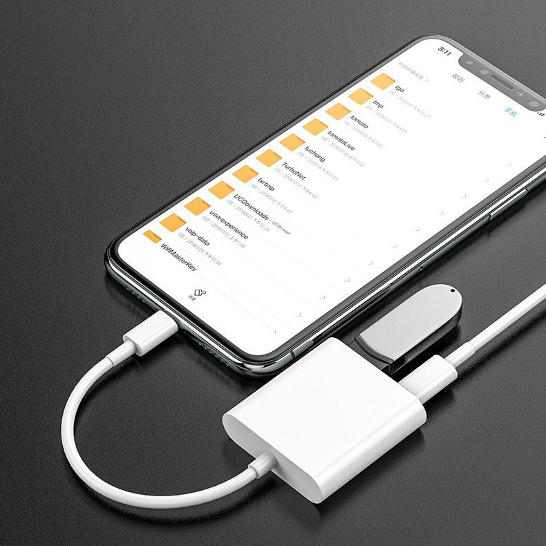 5-in-1 Type-C Card Reader: SD, USB, Apple, Android, OTG Compatible