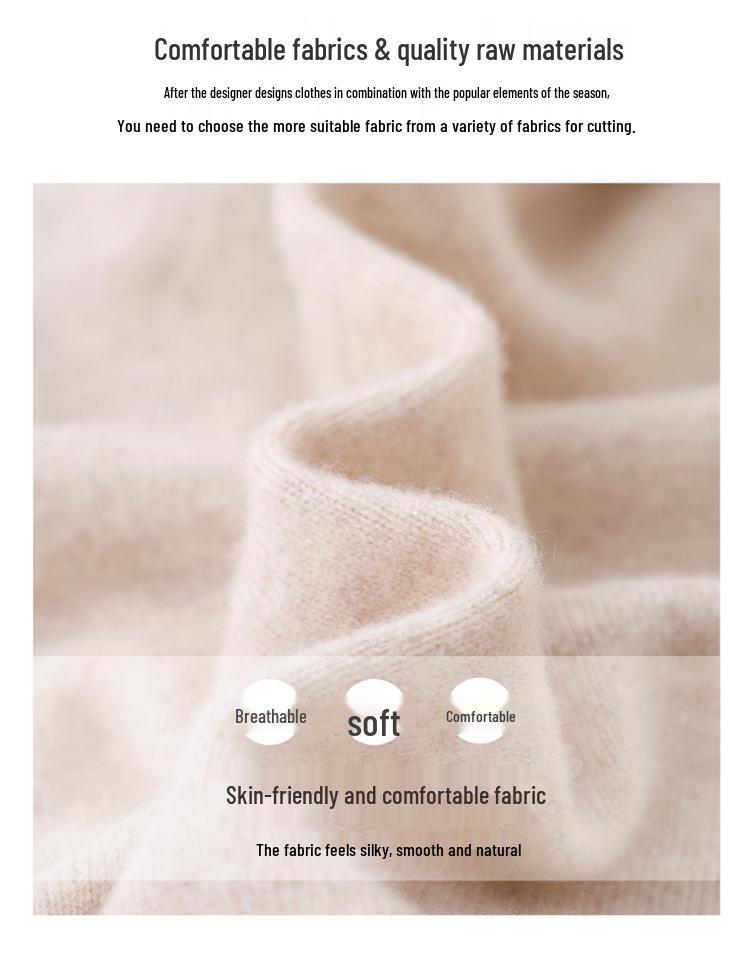New Women's Stylish Pure Wool Sweater: Early Spring/Autumn/Winter Knitwear Top Jacket