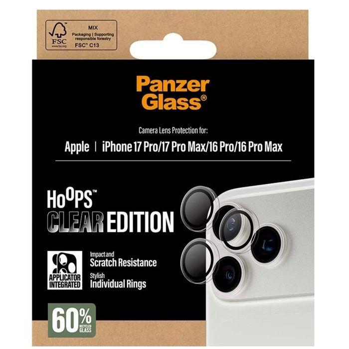 Verre de Protection Objectif Camera pour iPhone 17 Pro et 17 Pro Max Panzer Glass Transparent
