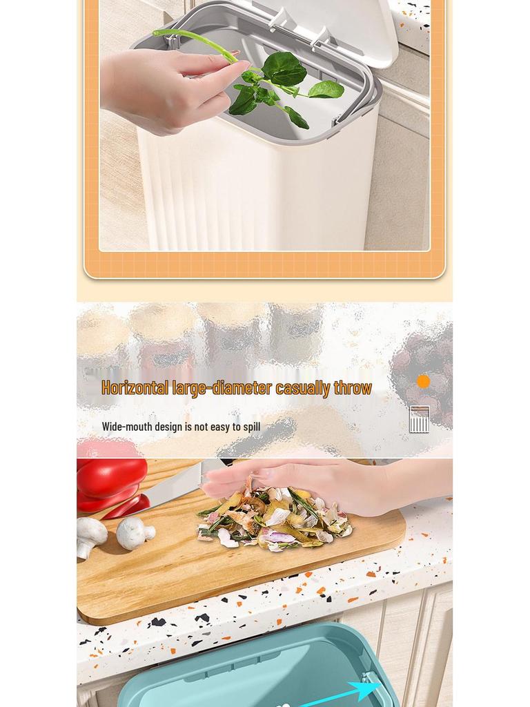 Kitchen Hanging Bathroom Wallmounted Trash Can